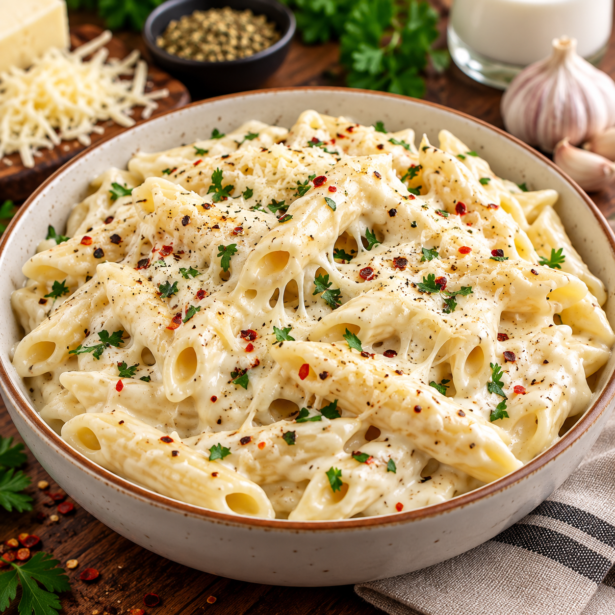 White Cheese Pasta