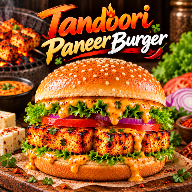 Tandoori Paneer Burger