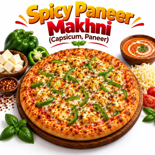 Spicy Paneer Makhni Pizza