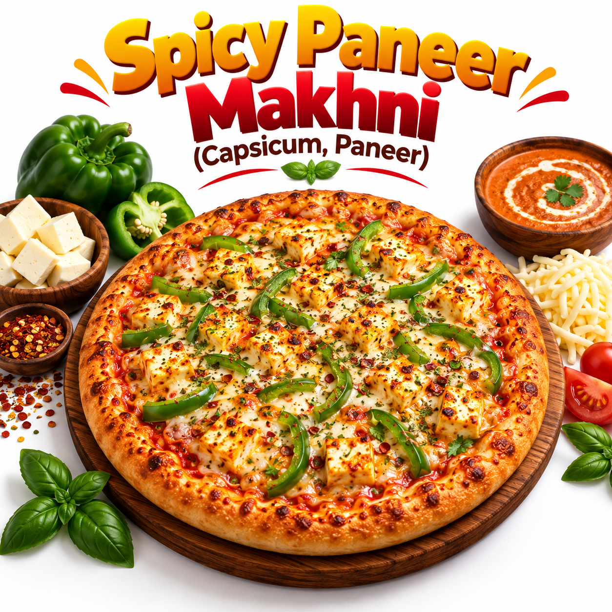 Spicy Paneer Makhni Pizza