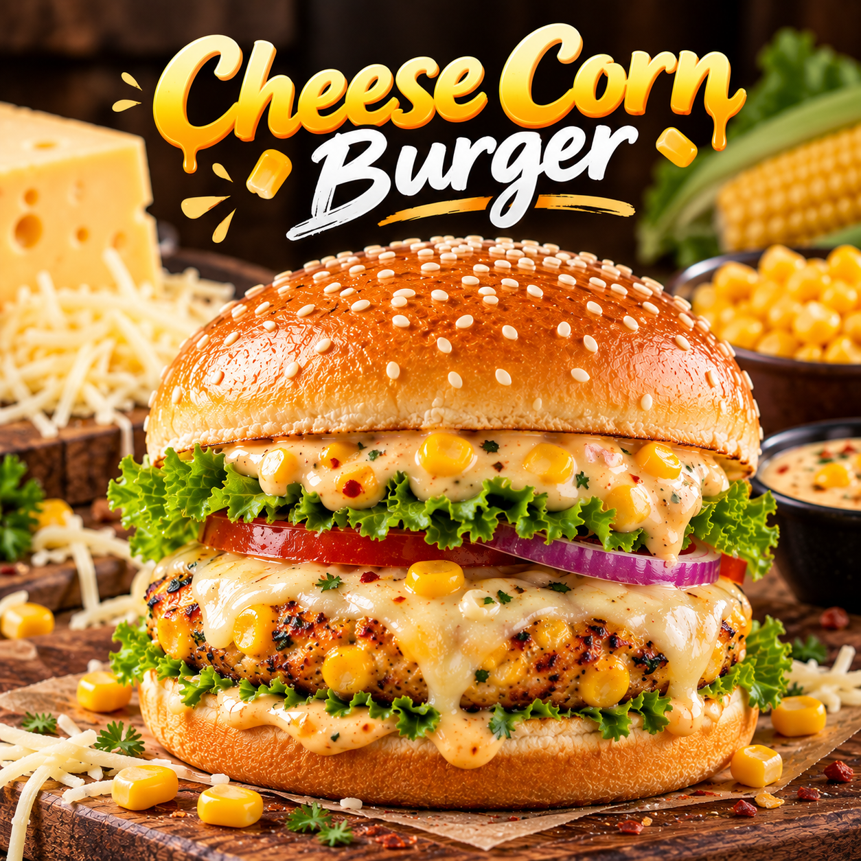 Cheese Corn Burger