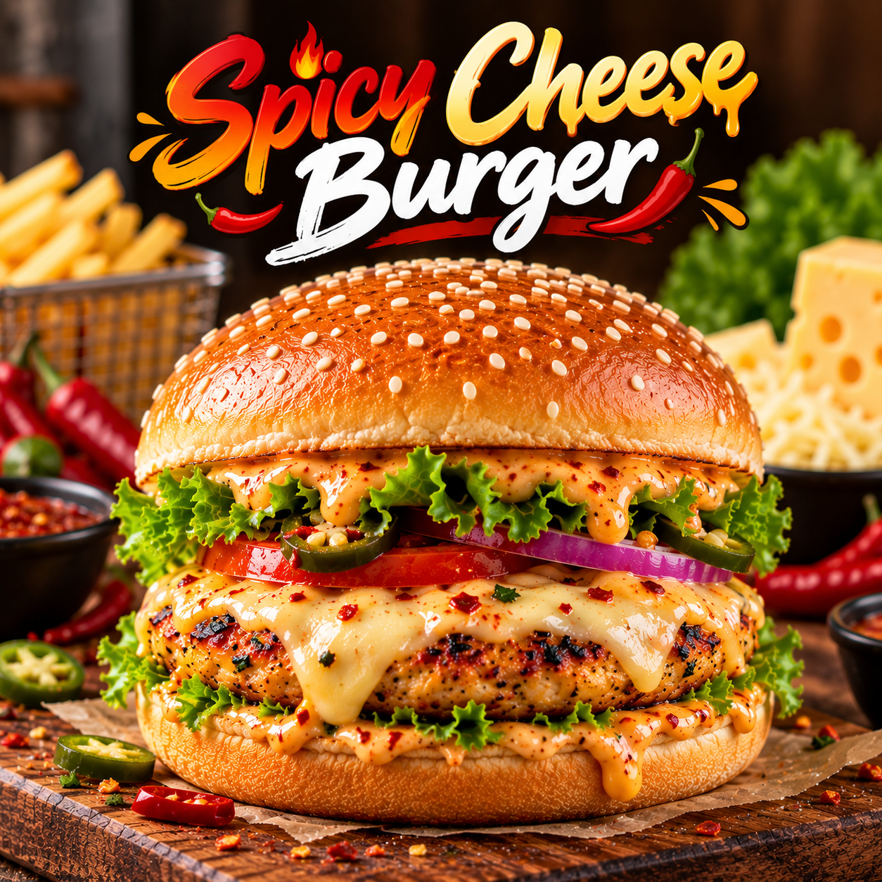 Spicy Cheese Burger