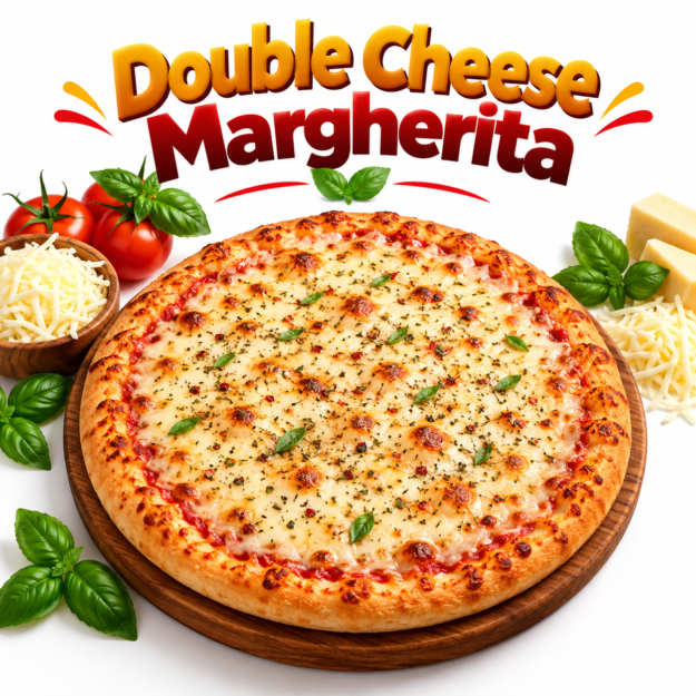 Double Cheese Margherita Pizza